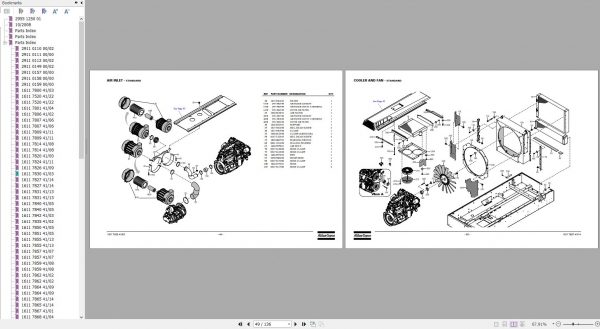 Atlas Copco Portable Compressors XAHS 347 Cd XAHS 710 CD7 Parts List 2955 1250 01 2008 1