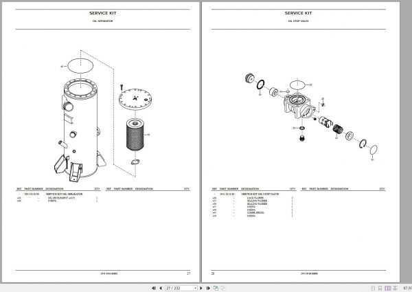 Atlas Copco Portable Compressors XAMS 406 Cd Parts List 2955 0480 00 2006 1