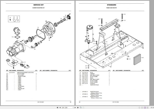 Atlas Copco Portable Compressors XAMS 496 Cd Parts List 2955 0410 00 2006 1