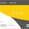 Atlas Copco Portable Compressors XAMS XATS XAHS XAVS 407 1150 CD7 WUX Parts List 9829 3801 49 2017