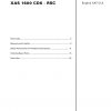 Atlas Copco Portable Compressors XAS 1600 CD6 RSC Parts List 2955 1200 00 2007