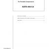 Atlas Copco Portable Compressors XATS 456 Cd Parts List 2955 0420 00 2006