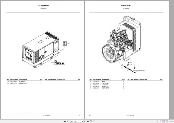 Atlas Copco Portable Generators QAS 14 Pd Parts List 2955 0560 03 2006 1