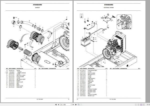 Atlas Copco Portable Generators QAS 15 Pd Parts List 2955 0310 02 2006 1