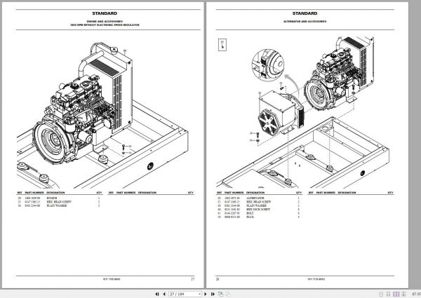 Atlas Copco Portable Generators QAS 22 Pd Parts List 2955 0320 00 2005 1