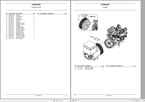 Atlas Copco Portable Generators QAS 250 Jd Parts List 2955 1360 00 2007 1