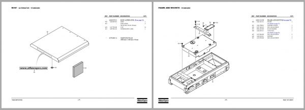 Atlas Copco Portable Generators QAS 80 Pd Parts List 2955 1640 00 2008 1