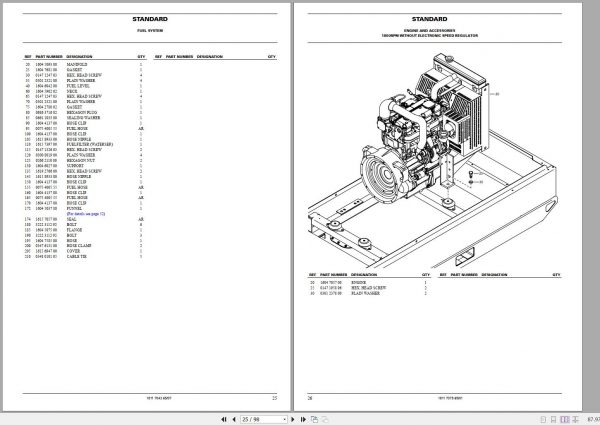 Atlas Copco Portable Generators QAS 95 Pd Parts List 2955 0370 00 2005 1
