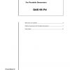Atlas Copco Portable Generators QAS 95 Pd Parts List 2955 0370 00 2005