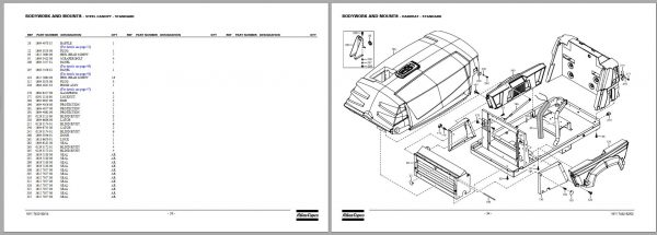 Atlas Copco Portable Generators QAX 20 Dd Parts List 2955 1490 01 2008 1