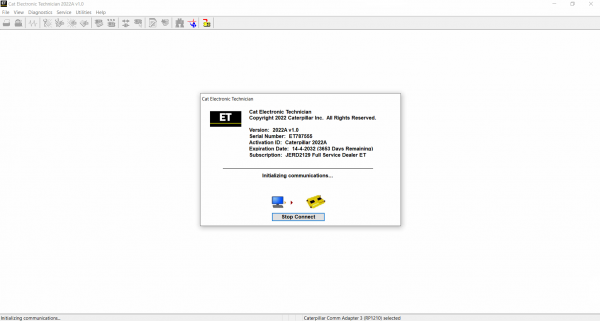 CAT ET 2022A Install Active 1 1