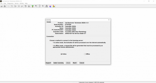 CAT ET 2022A Install Active 2 1