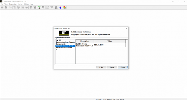 CAT ET 2022A Install Active 6 1