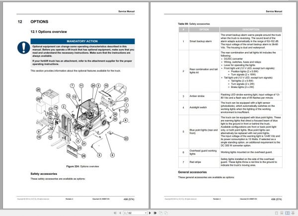 CAT Forklift EP40N EP45N EP50CN EP50N EP50NH EP55NH Operation Maintenance Service Manual EN ES FR PT 3