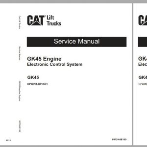 CAT Forklift GP40N1 to DP55NM1 Schematic Operation Maintenance Service Manual EN 1
