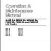 CAT Forklift M40D SA M50D SA MC60D SA F40D SA F50D SA F60D SA Operation Maintenance Service Manual EN 1