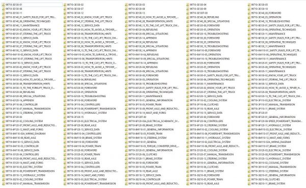 Caterpillar Forklift DP20N DP30N DP35N Service Operation Maintenance Manual 04 1