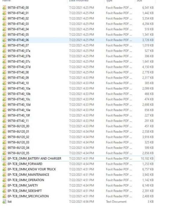 Caterpillar Forklift EP13TCBJ EP20TBCBJ Service Operation Maintenance Manual 06 3