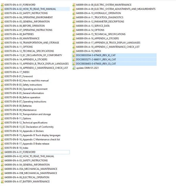 Caterpillar Forklift EP14ANT Service Operation Maintenance Manual 2021 1