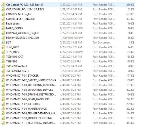 Caterpillar Forklift NSR12K NSR12KI NSR16K NSR16KI NSR20K NSR20KI Service Operation Maintenance Manual 10 1