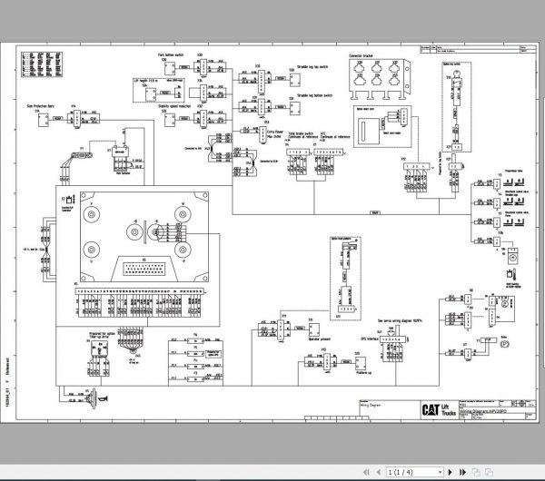 Caterpillar Forklift NSV12P NSV12PI NSV16PI NSV16PS Diagram Service Manual 03.2020 2