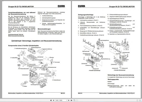 Clark Forklift DVD PDF 2021 German CD Service Manual Operator Manual 11