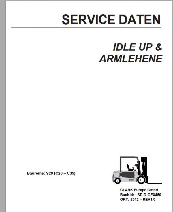 Clark Forklift DVD PDF 2021 German CD Service Manual Operator Manual 7