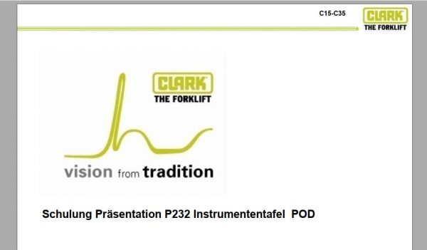 Clark Forklift DVD PDF 2021 German CD Service Manual Operator Manual 8
