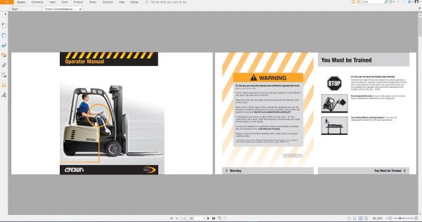 Crown Forklift 338GB PDF Service Part Manual DVD 2