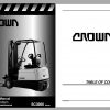 Crown Forklift 338GB PDF Service Part Manual DVD 5