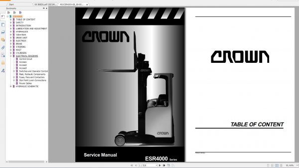 Crown Forklift TIL 2014 Service and Parts MANUALS DVD VERSION