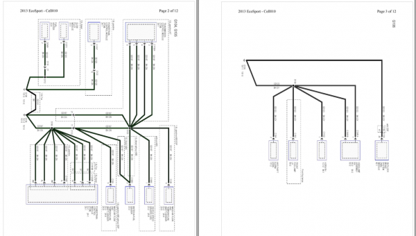 FORD ECOSPORT 2013 2015 Electrical Wiring Diagram 1