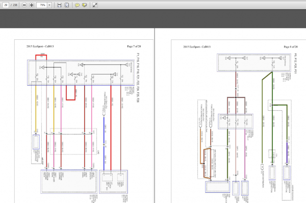 FORD ECOSPORT 2013-2015 Electrical Wiring Diagram