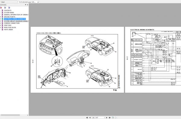 FORD LASER Overhaul Manual Repair Manual Wiring Diagram 3