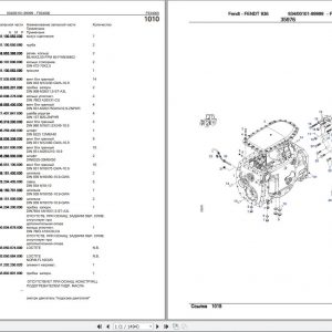 Fendt 936 Tractor Spare Parts catalog PDF 1
