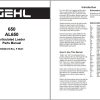 GEHL Heavy Equipment Articulated Loader 2022 PDF Parts Manual