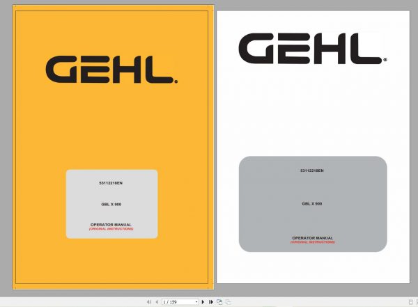 GEHL Machinery Heavy Equipment 5.29 GB PDF 2022 Operator Manuals DVD 5