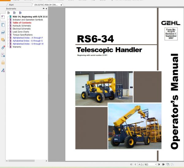 GEHL Machinery Heavy Equipment 5.29 GB PDF 2022 Operator Manuals DVD 8