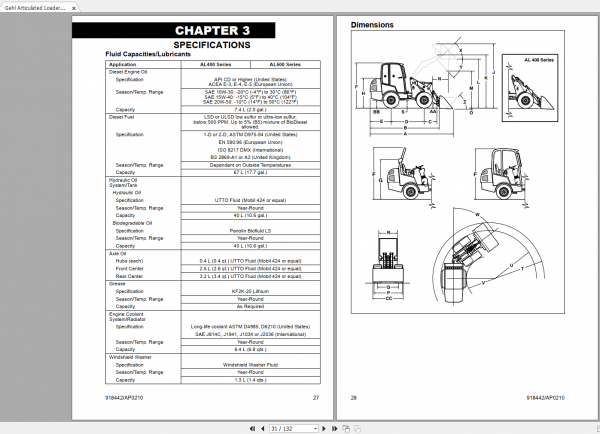 Gehl Heavy Equipment Articulated Loader Updated 2022 PDF Operators Manual 3526bdd581052ceb3