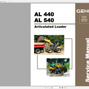 Gehl Heavy Equipment Articulated Loader Updated 2022 PDF Service Manual 0
