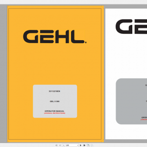 Gehl Heavy Equipment Backhoe Loader Compact Track Loader Updated 2022 PDF Operators Manual 1