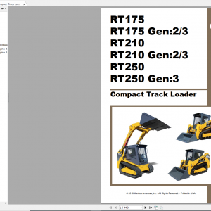 Gehl Heavy Equipment Backhoe Loader Compact Track Loader Updated 2022 PDF Service Manual 1