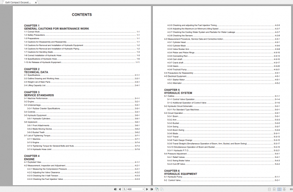 Gehl Heavy Equipment Excavator Updated 2022 PDF Service Manual 3