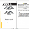 Gehl Heavy Equipment Skid Steer Loader Updated 2022 PDF Operators Manual 3