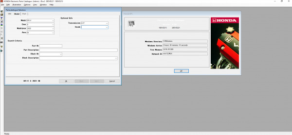 HONDA EPC GENERAL 03.2022 ELECTRONIC PARTS CATALOG DVD 3