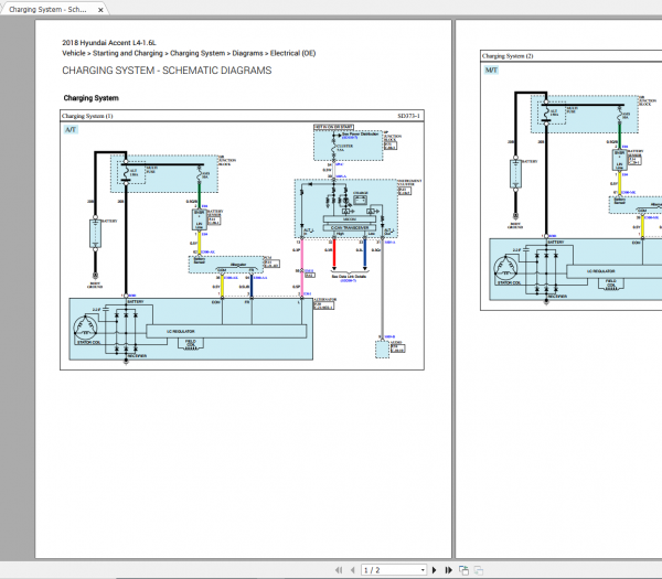Hyundai Accent L4 1.6L 2018 Electrical Wiring Diagram 3