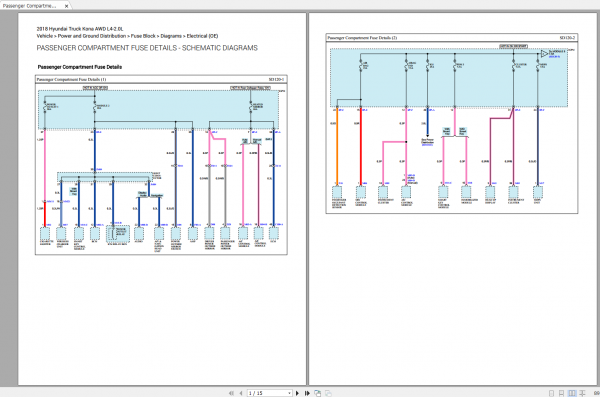 Hyundai Truck Kona AWD L4 2.0L 2018 Electrical Wiring Diagram 3