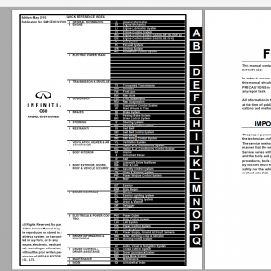 NISSAN INFINITI Collection Models 2017 Workshop Repair Manual Diagrams DVD PDF Infiniti Q60 Cv37 Series Sm17E0Cv37U0 Workshop Manual Circuit Diagram 05.2016 1
