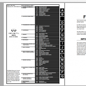 INFINITI QX70 S51 SM17E00S51U0 Series Workshop Manual Circuit Diagram 05.2016 1