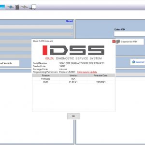 Isuzu G IDSS 03.2022 Global Export Service System Diagnostic Software DVD 1